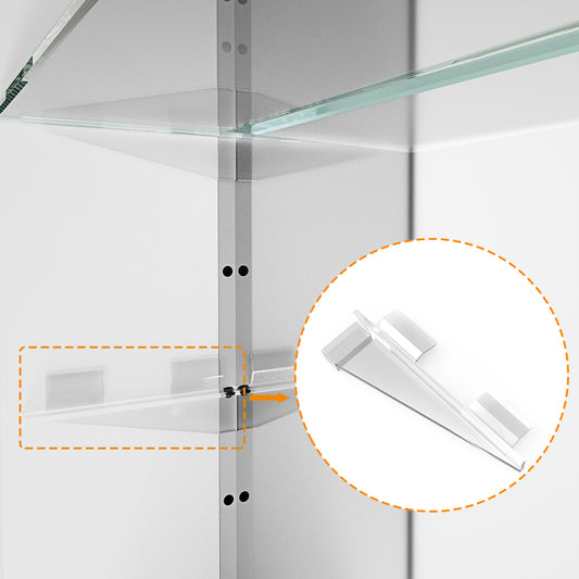 Quavikey Badspiegelschränke Regalhalterungen (4 Halterungen)