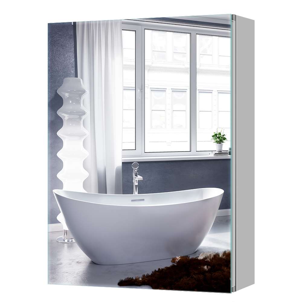 50x65cm Aluminium Badezimmer Spiegelschrank mit Softclose Scharnier