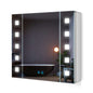 LED Badezimmer Spiegelschrank mit Steckdose Antibeschlag Touch-Schalter 65x60cm