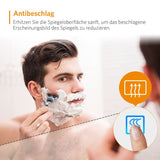 50x70cm LED Badezimmer Spiegelschrank mit Rasierer-Steckdose Touch-Schalter Anti-beschlag 3-farbig